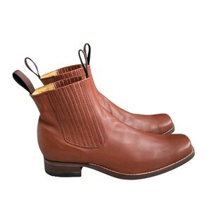Handcrafted Handmade Soft Genuine Leather Chelsea Charro Boots Men’s Size 9